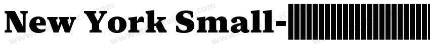 New York Small字体转换
